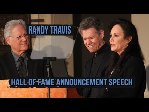 Randy Travis Speaks At Country Music Hall of Fame Induction Press Conference