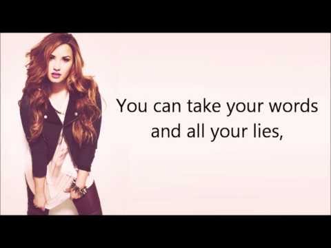 Demi Lovato ft. Cher Lloyd - Really Don't Care (lyrics + pictures)