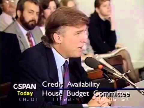 Donald Trump Goes Before Congress to Talk Economics - 1991 Flashback