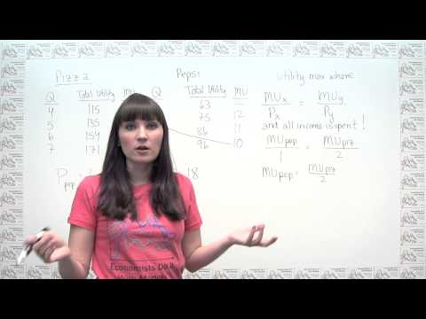 Microeconomics Practice Problem - Utility Maximization Using Marginal Utility and Prices