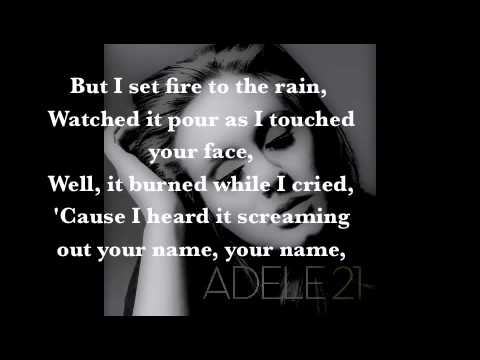 Adele - Set Fire to the Rain Lyrics