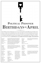 Political Prisoner Birthday Poster April 2016