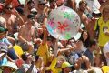 Night Test on the way: Fans enjoy the action during day two of the first Test between Australia and New Zealand at the ...