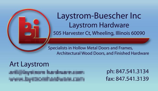 Laystrom Logo and Card