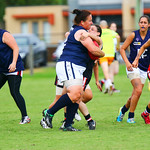 19-3-16. AJAX Jackettes practice match against Rosebud. Photo: Peter Haskin