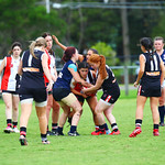 19-3-16. AJAX Jackettes practice match against Rosebud. Photo: Peter Haskin