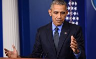 US President Barack Obama speaks during a press conference in the briefing room of the White House in Washington, DC (File)