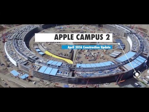 Apple Campus 2: April 2016 Progress Update 4K