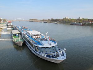 River cruise ship River Explorer in Bratislava