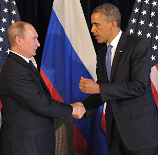 Russian President Vladimir Putin meets U.S. President Barack Obama