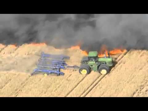 Colorado farmer battles wildfires in tractor