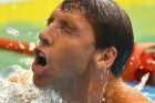 ADELAIDE, AUSTRALIA - APRIL 08:  Grant Hackett of Australia reacts after racing in the Men's 200 Metre Freestyle during ...