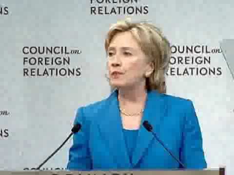 Hillary Clinton accidentally admits that the CFR runs this nation.  Wow.