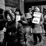 A protest in Ann Arbor, Michigan against lead poisoning in Flint tap water on January 18, 2016. Dennis Sparks / Flickr