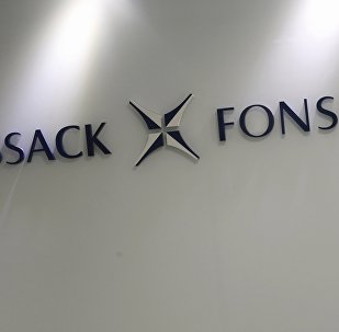 The company logo of Mossack Fonseca is seen inside the office of Mossack Fonseca & Co. (Asia) Limited in Hong Kong, China April 5, 2016