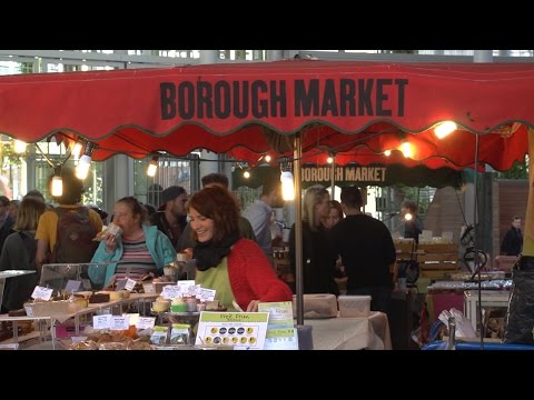 London foods in the Borough Market, travel eating tips