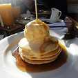 Pancakes with icecream & maple syrup: thebeach great ocean road in Great Ocean Road Waterfront