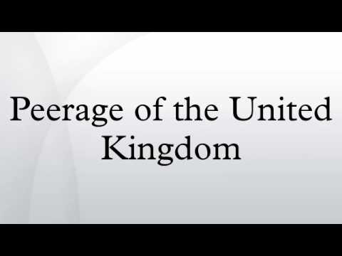 Peerage of the United Kingdom