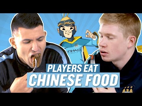 Manchester City Players Try Chinese Food! | Chinese New Year