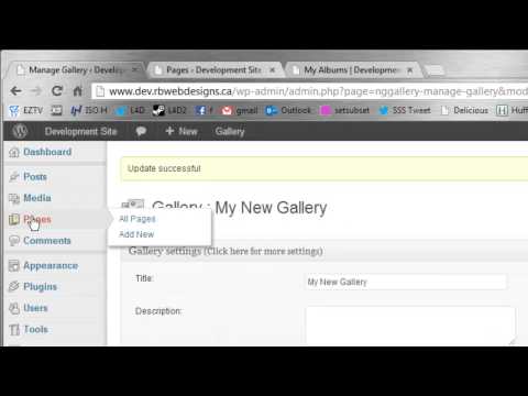 Wordpress Tutorial: NextGen Gallery - Create Galleries & Albums