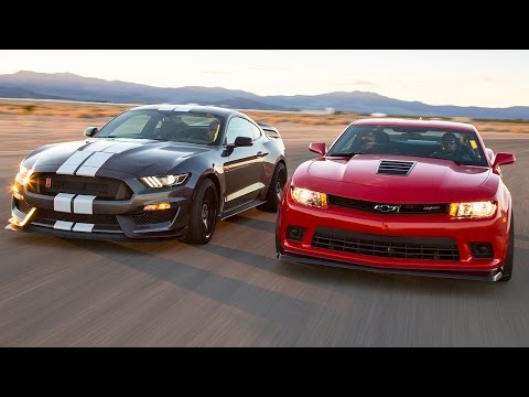 2016 Ford Mustang Shelby GT350R vs. 2015 Chevrolet Camaro Z/28 - Head 2 Head Ep. 71