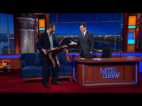 Nick Offerman Built A Table For The Late Show