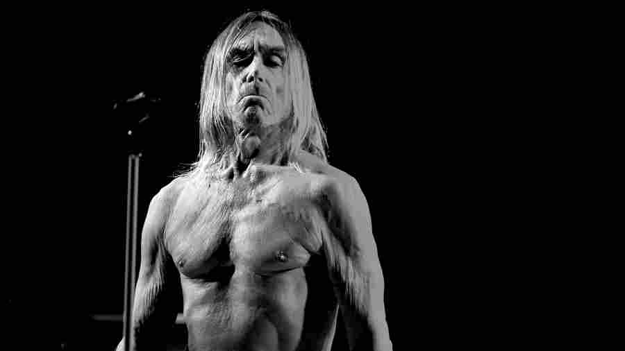 Iggy Pop on stage at the Teragram Ballroom in Los Angeles, the first stop on his Post Pop Depression tour.