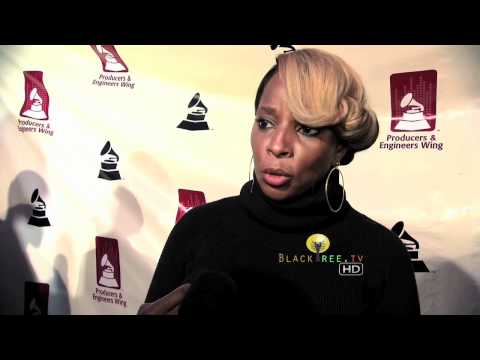 Mary J. Blige talks about producer Jimmy Iovine at Grammy Event