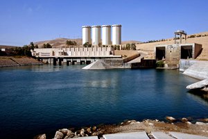 This Oct. 31, 2007 file photo, shows a general view of the dam in Mosul, 360 kilometers (225 miles) northwest of Baghdad, Iraq.