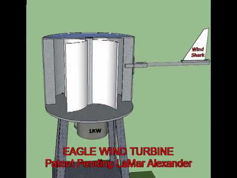 Eagle Vertical Axis Wind Turbine by LaMar Alexander