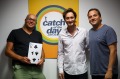 The sale is well underway for Catch Group. Co-founders Gabby Leibovich (L) and Hezi Leibovich (R) with mentalist Lior ...