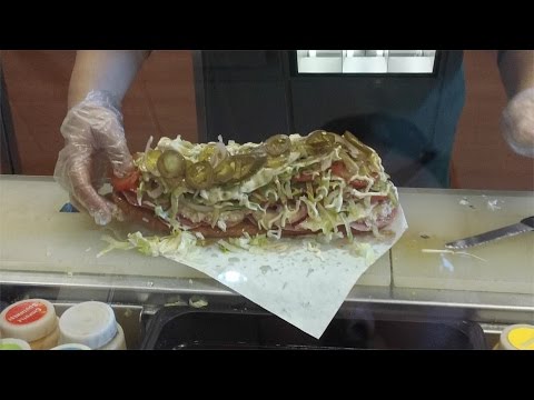 Ordering A Really Messy Subway Sandwich! MESSIEST EVER! Public Pranks