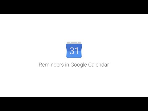 Reminders in Google Calendar