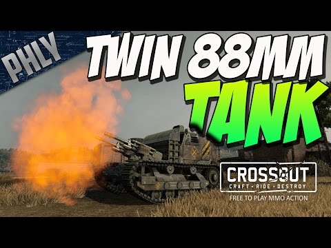 TWIN 88MM BATTLE TANK! (Crossout Tank Gameplay)