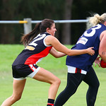 19-3-16. AJAX Jackettes practice match against Rosebud. Photo: Peter Haskin