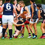 19-3-16. AJAX Jackettes practice match against Rosebud. Photo: Peter Haskin