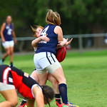 19-3-16. AJAX Jackettes practice match against Rosebud. Photo: Peter Haskin