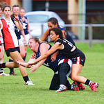 19-3-16. AJAX Jackettes practice match against Rosebud. Photo: Peter Haskin