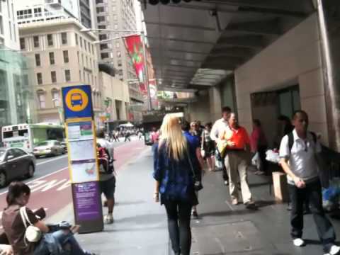 Walk down George Street, Sydney CBD