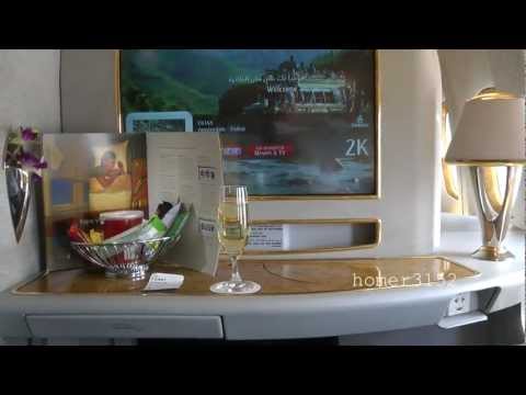 Emirates Airline First Class Private Suites Flight Amsterdam-Dubai (the movie)