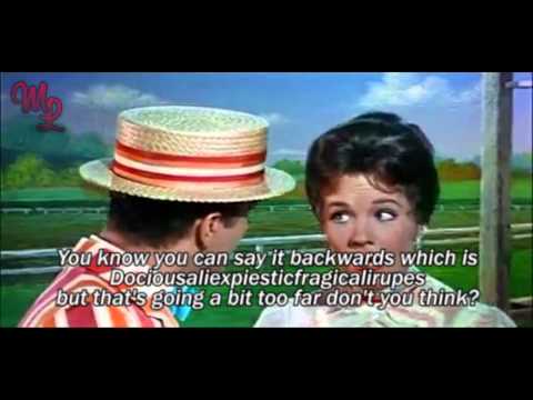 Mary Poppins (1964) - "Supercalifragilisticexpialidocious" - Video/Lyrics