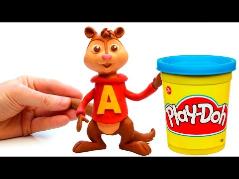 Alvin and The Chipmunks Play Doh Stop Motion Alvin y las ardillas