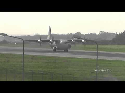 Two Venezuela Air Force Shaanxi Y-8 departing at a 25 knots crosswind