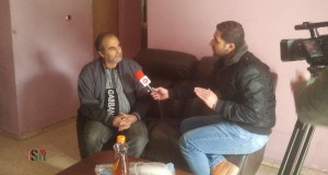 Salah Abukaf talks in an interview for Maan news