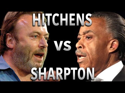 Christopher Hitchens mops the floor with Al Sharpton - Is God Great