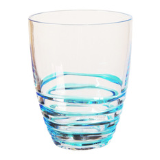 LeadingWare Group - 14 Oz Double Old Fashion Tumbler, Set Of 4, Blue - This set of 4 tumblers are good for picnic / outdoor / pool side using.  They are great to around the kids. Break resistant. BPA free Acrylic materail, Safe for your drinking. In order to keep the color longer staying, Hand wash recommended.