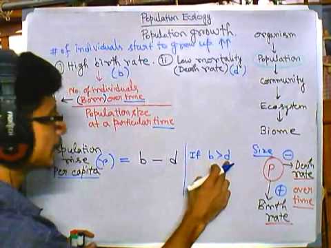 Population ecology part 1 population growth and growth rate