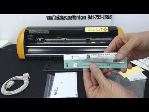 How to Set up and install the GCC Expert 24 Vinyl Cutter from The Rhinestone World