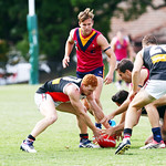 9-4-16. VAFA. Round one, 2016 Premier B season. AJAX defeated by Old Scotch. Photo: Peter Haskin