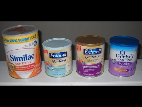 Enfamil Gentlease&newborn, Gerber Goodstart Soothe and Similac Sensitive Infant Formula Review